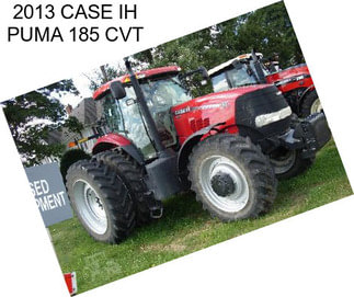 2013 CASE IH PUMA 185 CVT