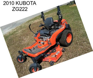 2010 KUBOTA ZG222