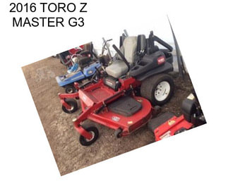 2016 TORO Z MASTER G3