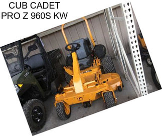 CUB CADET PRO Z 960S KW