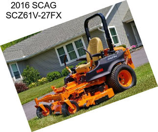 2016 SCAG SCZ61V-27FX