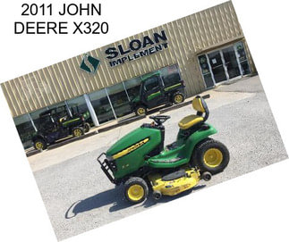 2011 JOHN DEERE X320