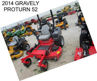 2014 GRAVELY PROTURN 52