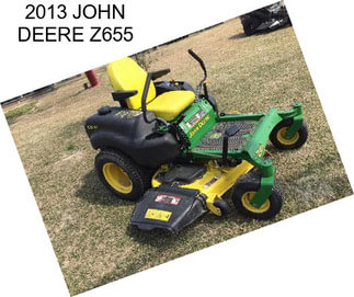 2013 JOHN DEERE Z655