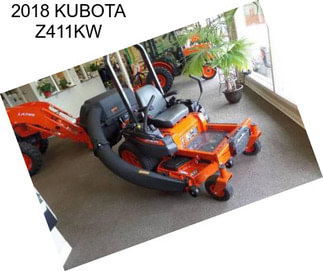 2018 KUBOTA Z411KW