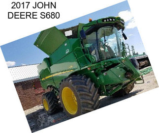 2017 JOHN DEERE S680