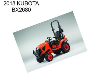 2018 KUBOTA BX2680