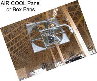 AIR COOL Panel or Box Fans