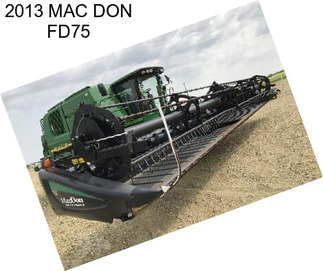 2013 MAC DON FD75