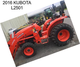 2016 KUBOTA L2501