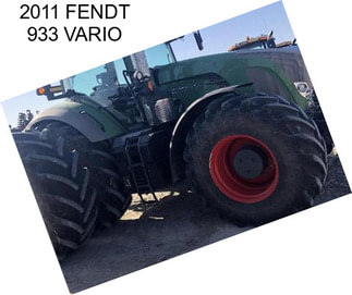 2011 FENDT 933 VARIO