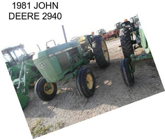 1981 JOHN DEERE 2940