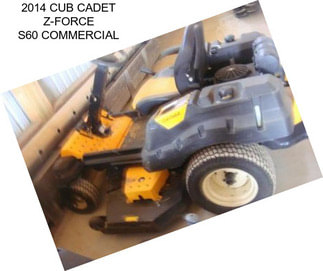 2014 CUB CADET Z-FORCE S60 COMMERCIAL