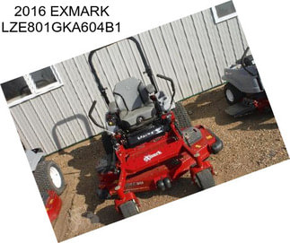 2016 EXMARK LZE801GKA604B1