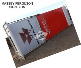 MASSEY FERGUSON SIGN SIGN