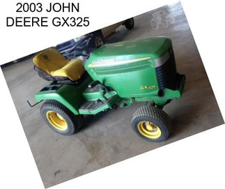 2003 JOHN DEERE GX325