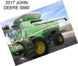 2017 JOHN DEERE S680