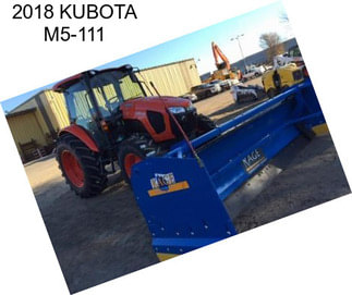 2018 KUBOTA M5-111