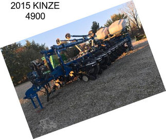 2015 KINZE 4900