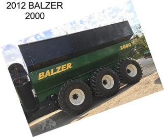 2012 BALZER 2000