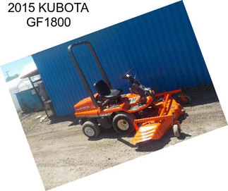 2015 KUBOTA GF1800