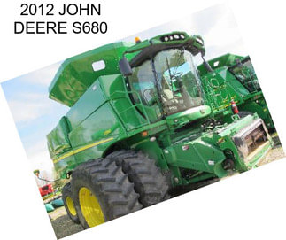 2012 JOHN DEERE S680