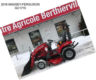 2016 MASSEY-FERGUSON GC1715