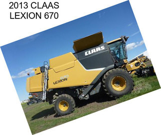 2013 CLAAS LEXION 670