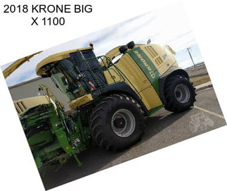 2018 KRONE BIG X 1100