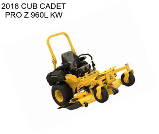 2018 CUB CADET PRO Z 960L KW