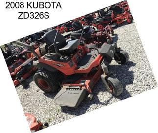 2008 KUBOTA ZD326S