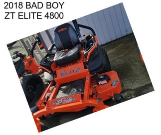 2018 BAD BOY ZT ELITE 4800