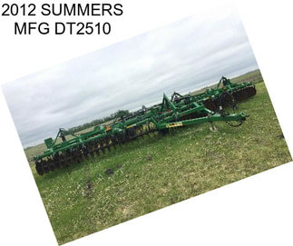 2012 SUMMERS MFG DT2510