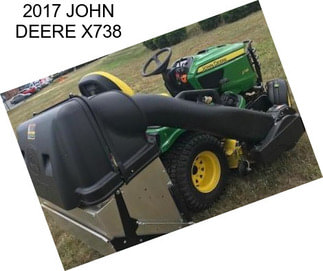 2017 JOHN DEERE X738