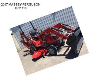 2017 MASSEY-FERGUSON GC1710