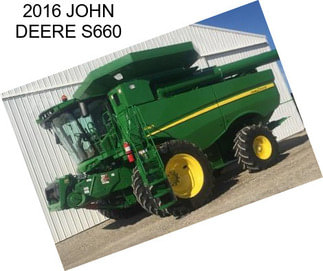 2016 JOHN DEERE S660