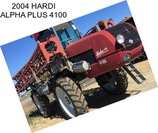 2004 HARDI ALPHA PLUS 4100