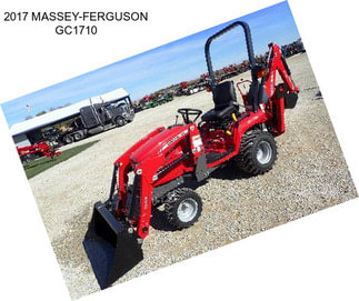 2017 MASSEY-FERGUSON GC1710