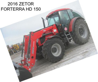 2016 ZETOR FORTERRA HD 150