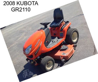 2008 KUBOTA GR2110