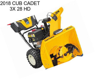 2018 CUB CADET 3X 28 HD