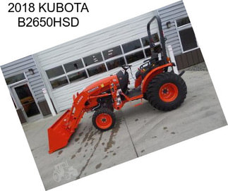 2018 KUBOTA B2650HSD