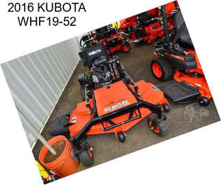 2016 KUBOTA WHF19-52