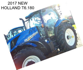 2017 NEW HOLLAND T6.180