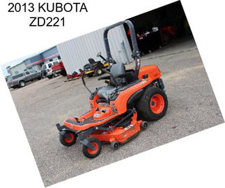 2013 KUBOTA ZD221