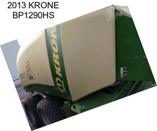 2013 KRONE BP1290HS