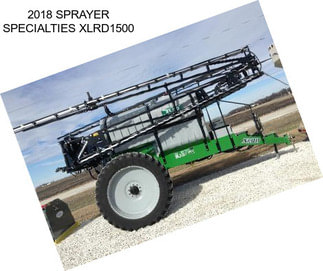 2018 SPRAYER SPECIALTIES XLRD1500