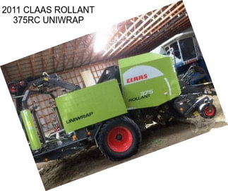 2011 CLAAS ROLLANT 375RC UNIWRAP