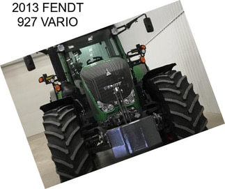 2013 FENDT 927 VARIO