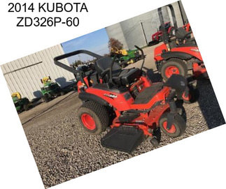 2014 KUBOTA ZD326P-60
